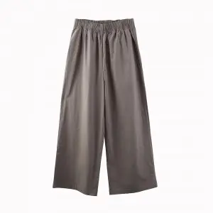 Custom Women 100% Cotton Woven Fabric Lightweight Pants
